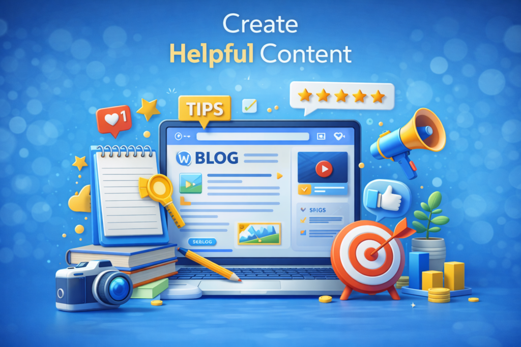 create helpful content strategy for small business digital marketing in Raipur
